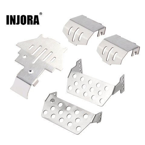 INJORA TRX4 Stainless Steel Chassis Armor Axle Protector Skid Plate for 1/10 RC Crawler TRAXXAS TRX-4 ► Photo 1/6