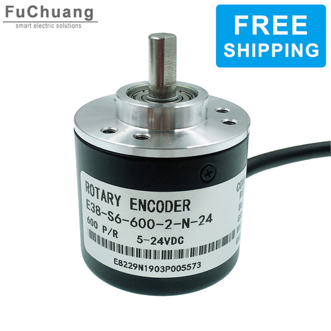 Free Shipping Encoder 360 P/R / 400P/R / 600 P/R Photoelectric Incremental Rotary 5-24V AB Two Phases 6mm Shaft ► Photo 1/6