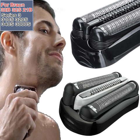 Poleet Replacement Shaver Head 32B 32S 21B for Braun Cruzer6 Series 3 301S 310S 320S 360S 3000S 3010S 3020S 350CC Razor Blade ► Photo 1/6