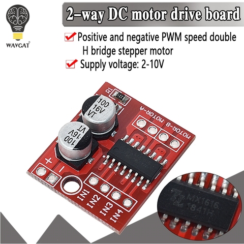 WAVGAT DC Motor Drive Module Reversing PWM Speed Dual H Bridge Stepper Motor Mini Victory L298N ► Photo 1/6