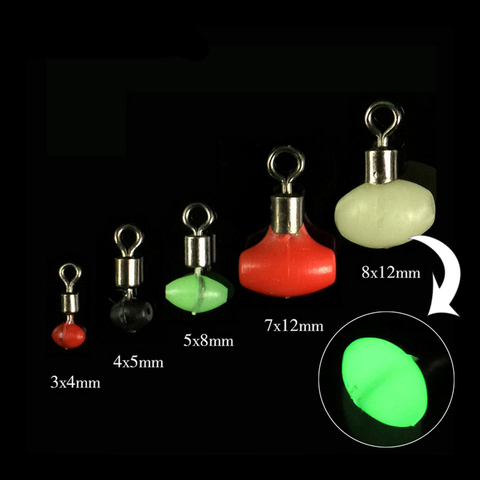 10 PCs/Set Cross-Line Fishing Swivels Connect T Shape Pulley Slide Bead Rig Connector Luminous Green Fishing Terminal Tackle ► Photo 1/6