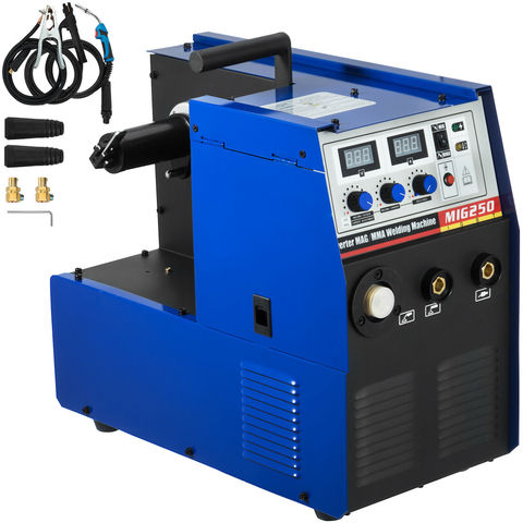 MIG-250 250Amp MIG/MMA 2-in-1 Inverter DC Welder IGBT Gas/Gasless Built Wire Feeder 20-45A 220V EU Plug ► Photo 1/6