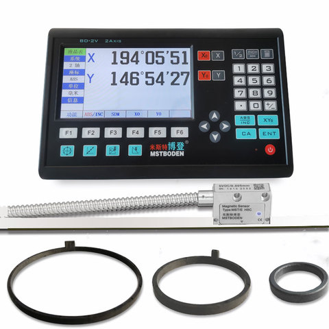 Magnetic angle pulse rotary digital linear mini scale readout lathe Milling machine lcd DRO 2 3 axes displacement sensor ► Photo 1/6