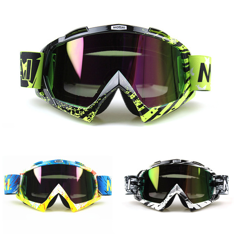 Motocross Goggles Cross Country Skis Snowboard ATV Mask Oculos Gafas Motocross Motorcycle Helmet MX Goggles Glasses ► Photo 1/6