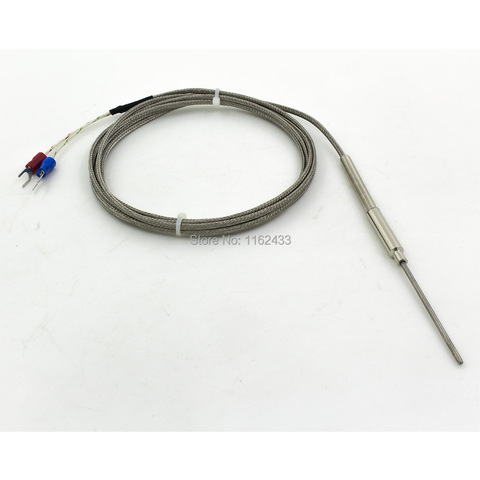 FTARP08 K J type 2m metal screening cable 50mm flexible probe thermocouple temperature sensor ► Photo 1/4