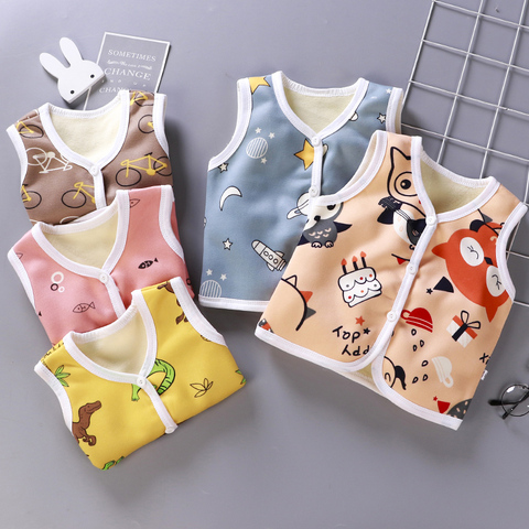 Unisex 6M-6Y Fall Vests Baby Girl Winter Wlothes Kids Waistcoats Cardigan Children's Clothing Toddler Vest Boy Jacket Vest ► Photo 1/6