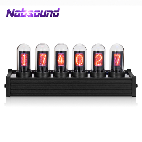 Nobsound Modern Digital IPS Tube Clock Large Display Screen Ref Vintage Nixie Clock PC Software DIY Christmas Gifts ► Photo 1/6