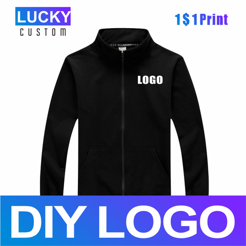 LUCKY 208WY 2022 Fall/Winter Pure Color Casual Fashion Cheap Slim Customized LOGO Men's and Women's Jackets ► Photo 1/6