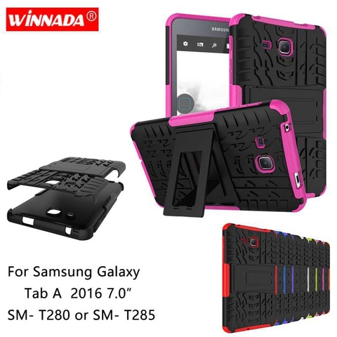 For Samsung galaxy Tab A 2016 7.0 case for SM- T280 T285 Tablet Armor case TPU+PC Shockproof Stand Cover ► Photo 1/6