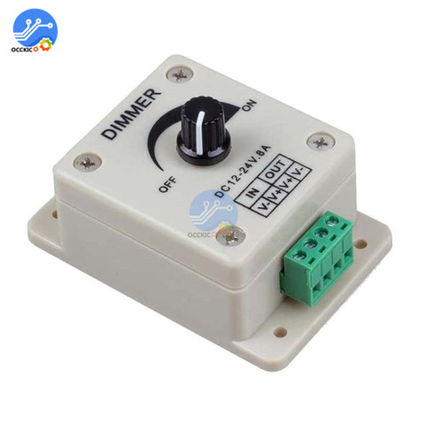 DC 12V 24V 8A LED Dimmer Switch Voltage Regulator Adjustable Controller Power Supply for Smart Home Brightness Lamp Bulb Strip ► Photo 1/5