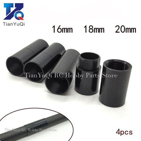 4pcs aluminum alloy connector carbon pipe connector for pipe growth connection OD 16mm 18mm 20mm ► Photo 1/6