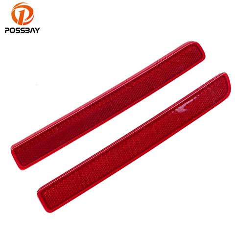 POSSBAY Car Red Lens Reflector Rear Bumper Light Lamp Cover for Land Rover Discovery 3 /Range Rover Sport Reflective Stickers ► Photo 1/1