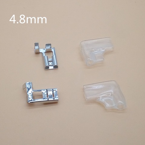 20set=40pcs 4.8mm 6.3mm Right Angle Flag L Type Crimp Terminal Spade Connector + Cover ► Photo 1/2