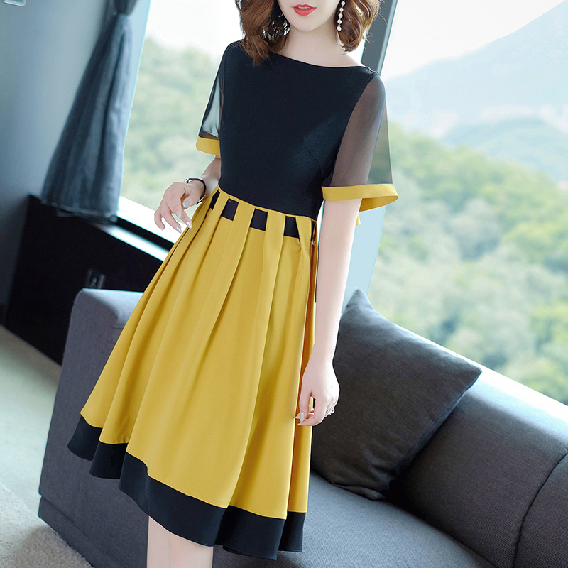 yellow casual dresses