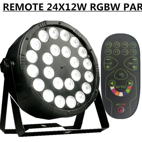 24X12W REMOTER LED PAR RGBW PAR / disco light dmx 4/8CH  led wash light stage professional ► Photo 1/6