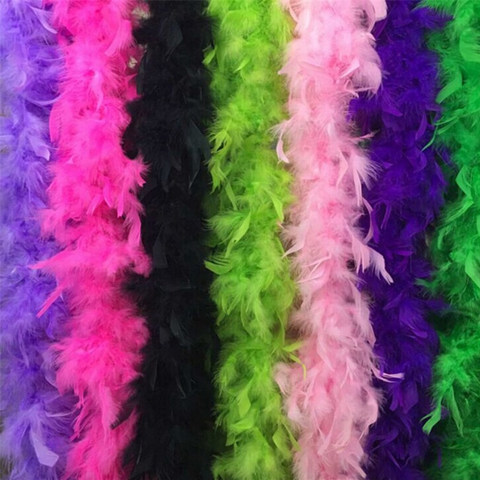 60Gram Thickness Fulffy Turkey Feather Boa Dress Feathers for Crafts Chicken Feathers Boa Costume/Shaw/party Plume Decoration ► Photo 1/6