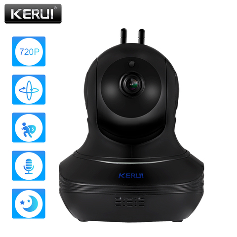 KERUI HD 720P 1.0MP Wireless IP Camera  Home Alarm Security Cam Burglar Surveillance Indoor WiFi Camera Night Vision ► Photo 1/5