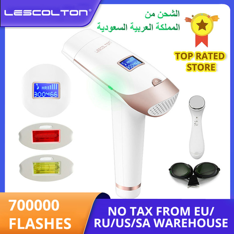 Lescolton 2in1 IPL Epilator Hair Removal LCD Display Machine T009i Laser Permanent Bikini Trimmer Electric depilador a laser ► Photo 1/6