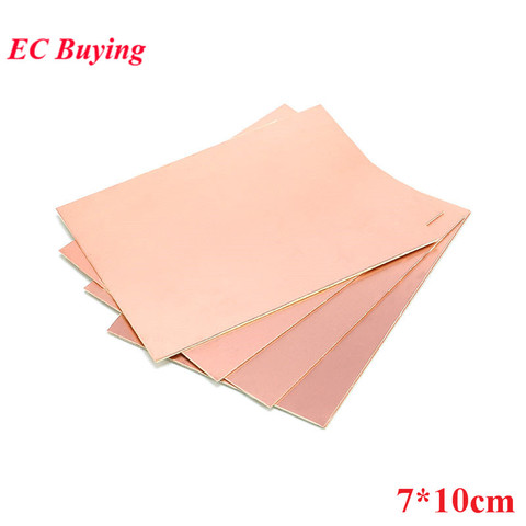 5pcs 7x10cm Single Sided Copper Clad Plate PF PCB 7*10cm Laminate Circuit Board DIY Kit Universal Fiberglass Board ► Photo 1/3