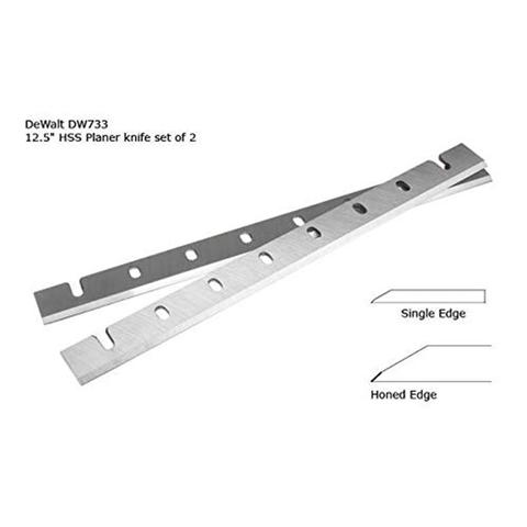 Planer blades knives for DeWalt DW733 DW7332 Thickness Planers with 12.5 Inches Replacement Heat Treated ► Photo 1/4