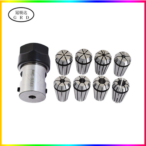 A set 9pcs c16 er111mm 2mm 3mm 4mm 5mm 6mm 7mm 8mm cutter holder of ER chuck engraving machine for motor spindle ► Photo 1/2