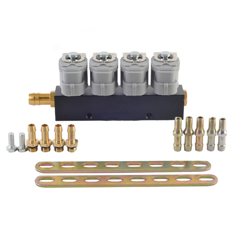 LPG/CNG/NGV Gas Fuel Injector Rail  lpg sequential fuel system for Sequential Injection Kit  2 or 3 ohm car injector ► Photo 1/6