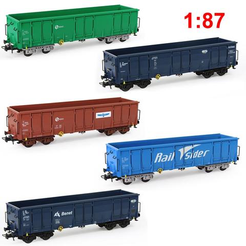 2pcs HO Scale 1:87 40ft High-side Gondola Car Printed Railway Wagons Model Train Container Carriage Freight Car C8742P ► Photo 1/6