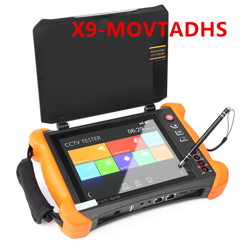 Top function X9-MOVTADHS IPC Security CCTV Tester Monitor with SDI TVI AHD CVI Multimeter/TDR/OPM/VFL/POE/4K H265 HDMI input ► Photo 1/6