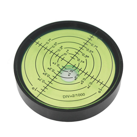 HACCURY High Precision Metal Circular Level Bubble Spirit Level Bubble Green Diameter 60mm Height 12mm ► Photo 1/6