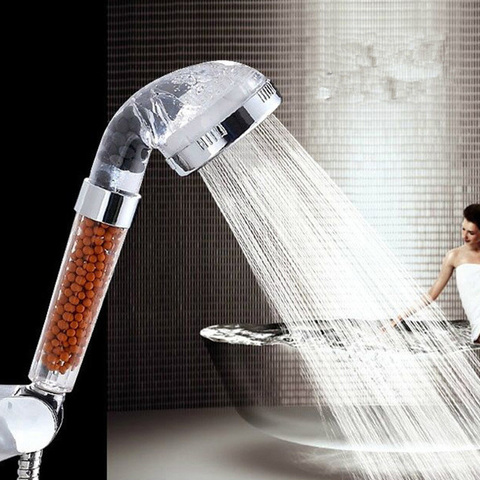 ZhangJi High Pressure Anion Spa Shower head Replacement filter balls Shower Handheld Water Saving Shower Head ► Photo 1/6
