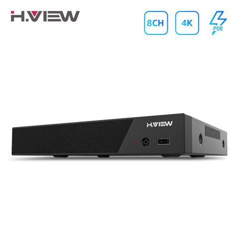 H.View 4K 8Ch Poe Nvr Cctv Security System H.265 Video Audio Recorder 8Mp Network Surveillance For Poe Ip Camera Onvif ► Photo 1/6
