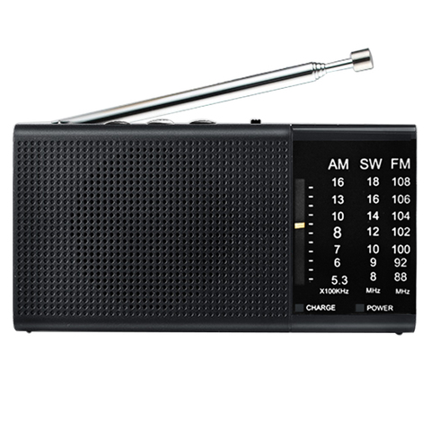 Portable small multiband radio with USB/TF MP3 player and rechargable battery ► Photo 1/6
