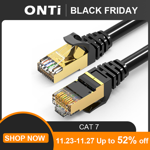 ONTi Ethernet Cable RJ45 Cat7 Lan Cable UTP RJ 45 Network Cable for Cat6 Compatible Patch Cord for Modem Router Cable Ethernet ► Photo 1/6