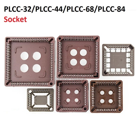 5PCS integrated circuit adapter IC SOCKET  PLCC-32 PLCC-44 PLCC-68 PLCC-84 TEST base PLCC32 PLCC44 PLCC68 PLCC84 TO dip SOP SMD ► Photo 1/3