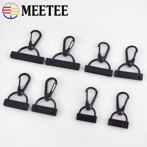 Meetee 10pcs 20/26/30/38mm Webbing Lobster Clip Hooks Carabiner Buckles Screw DIY Handmade Bag Clothing Decor Accessories BD381 ► Photo 1/6