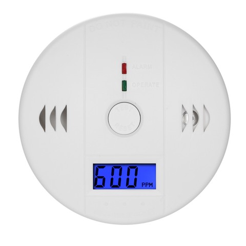 Carbon Monoxide Detector Independent CO Gas Sensor LCD Display 85dB Warning Alarm ► Photo 1/6