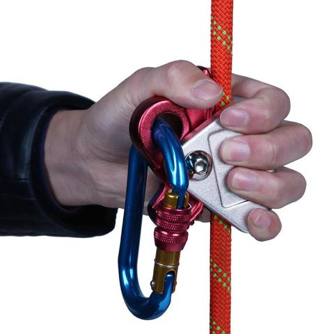 15KN Rock Climbing Tree Caving Rope Grab Hole Carabiner Safety Equipment Gear Outdoor Sports Accessories ► Photo 1/6