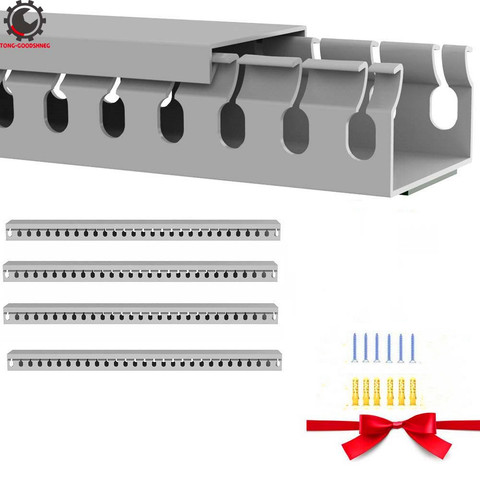 Cable Raceway Cable Concealer Open Slot Wiring Raceway Duct with Cover On-Wall Cord Cover to Hide Wall Mount TV Cords Wires ► Photo 1/1