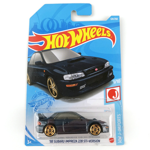 2022 Hot Wheels Cars NO.113-150 SUBARU IMPREZA  McLAREN SPEEDTAIL  KIA STINGER  HONDA PRELUDE 1/64 Metal Diecast Model Car Toys ► Photo 1/6