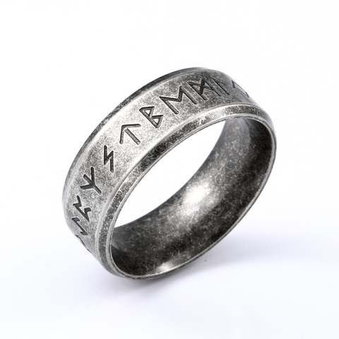 Beier 316L Stainless steel Odin Norse Viking Amulet Rune MEN Ring fashion  words RETRO Rings Jewelry  LR-R133 ► Photo 1/6