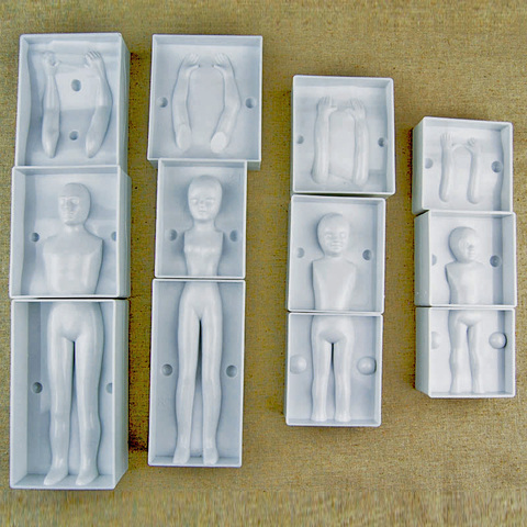 Fondant 3D People Cake Figure Mold Family Set Human Body Decorating Mould for Creating Men Women Children Girl Boy ► Photo 1/5