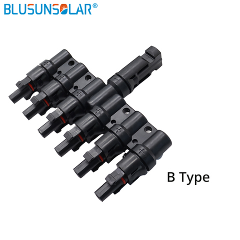 Solar 2T 3T 4T 5T 6T Branch parallel connection 30A 50A  Paraeel connector  Y Branch Connectors 30A TUV Solar Panel PV DIY Cable ► Photo 1/6