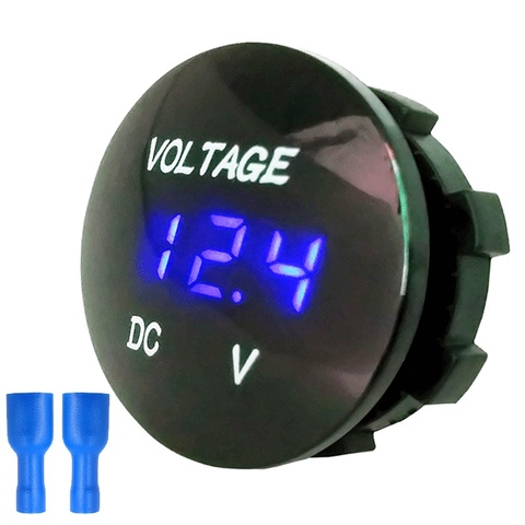 DC 12V-24V Digital Voltage Meter Car Motorcycle Voltmeter Voltage Tester for Car Auto Motorcycle Boat ATV Truck ► Photo 1/6