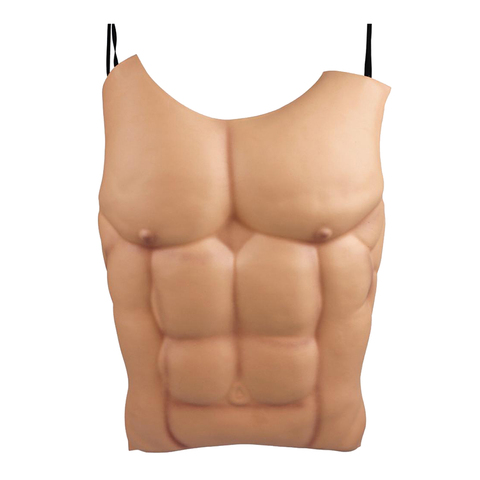 2022 Hot Khaki Self-Adhesive Invisible Soft Protection Men Fake Muscle Chest Pads Enhancers Male Shaper Foam Silicone Pad ► Photo 1/6