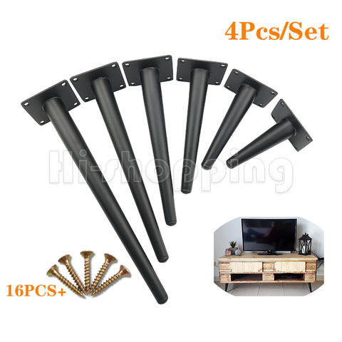 4Pcs/Set Metal Furniture Table Legs for Sofa Cupboard Cabinet Stool Chair Tapered Furniture Leg Feet High 10/12/15/20/25/30/35CM ► Photo 1/6