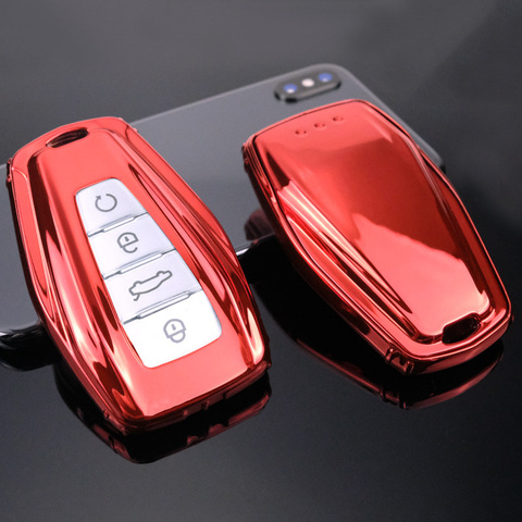 Fashion Soft TPU Car Key Case Full Cover For Geely Coolray 2022-2022 Atlas Boyue NL3 Emgrand X7 EX7 SUV GT GC9 Borui Accessories ► Photo 1/6