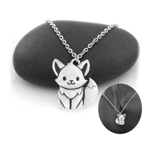 New Boho Cute Tiny Simple Fox Pendant Necklace For Women Stainless Steel Long Chain Animal Lover Choker Necklace Jewelry Gift ► Photo 1/6