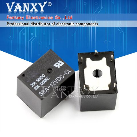 5PCS/LOT Relay SRA-12VDC-CL SRA-12VDC SRA-12V SRA-12 relays 5PINS 12V DC High Quality T74 ► Photo 1/2