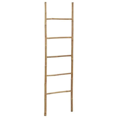 Simple Bamboo Towel Ladder with 5 Rungs 50 x 170 cm Free Standing Towel Rack for Bathroom Home Decoration Garden Home Decoration ► Photo 1/6