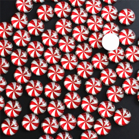 From 8mm to 25mm Spiral flower Lollipop windmill Round Pattern Glass Cabochon Flatback Photo Base Tray Blank DIY  Accessories ► Photo 1/1